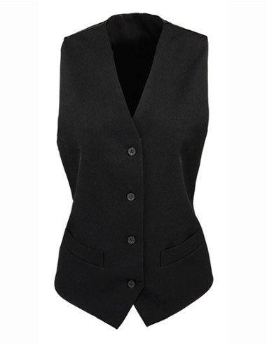 PRE-PR623-Womens Lined Polyester Waistcoat